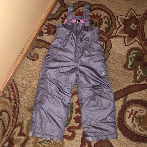 ZERO XPOSURE Size 4/5 Kids Youth Snowsuit Silver/Gray Pink 1-Pc Ski Winter NEW - Picture 9 of 16